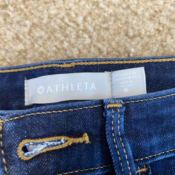Athleta Sculptek Ultra Skinny Midnight Wash Jean Size 6 - Picture 3 of 6